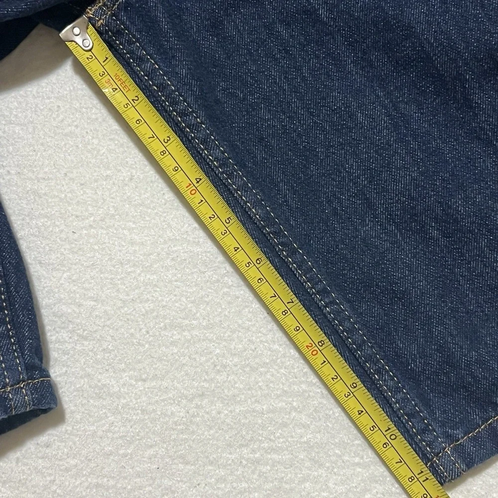Levi's 469 Loose Denim Shorts Men's W32 Blue Dark Wash Skater 90's Grunge